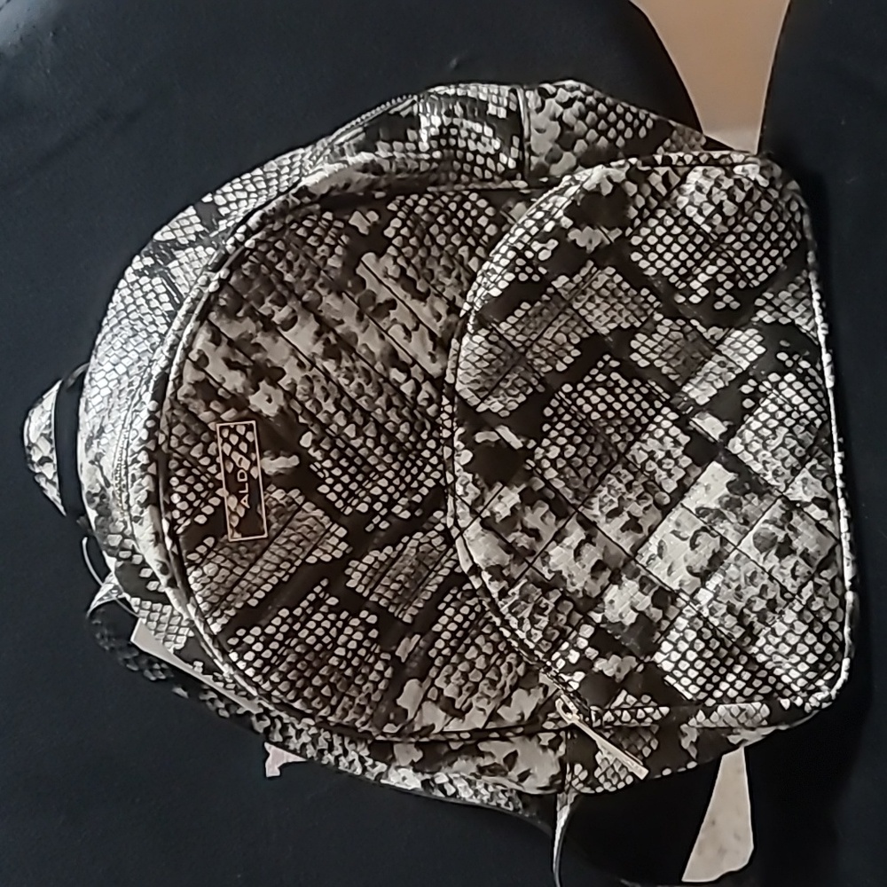 Aldo black And White Backpack